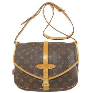 LOUIS VUITTON Brown Monogram Canvas Shoulder Bag